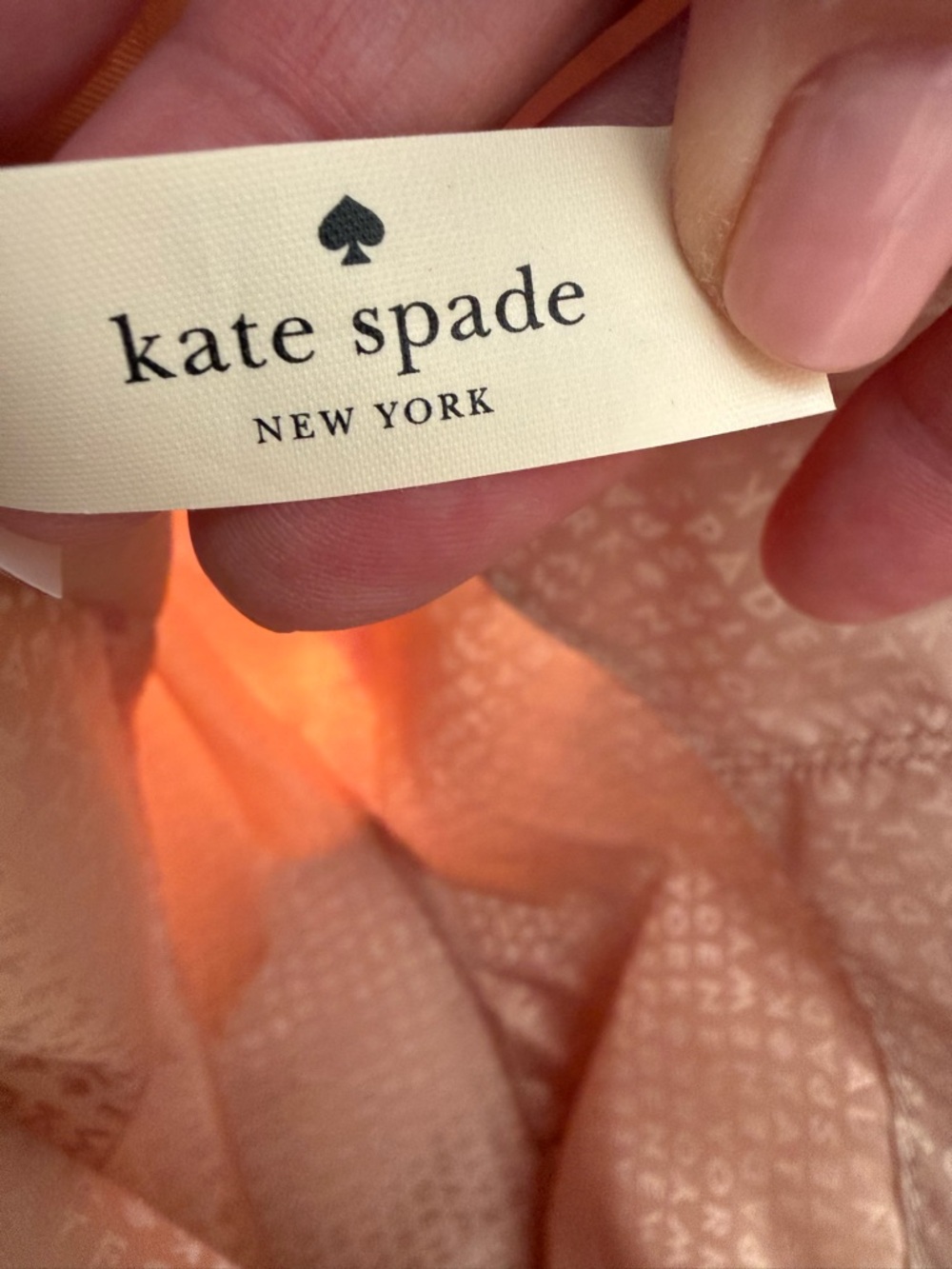 Kate Spade White canvas pretzel print tote - Picture 5 of 7